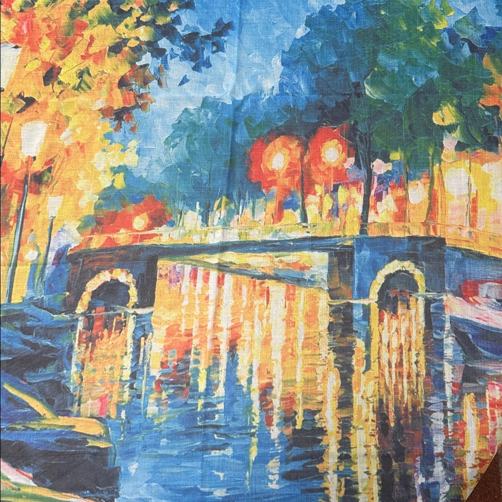 Colorful Artistic Scarf - Picture 3 of 4